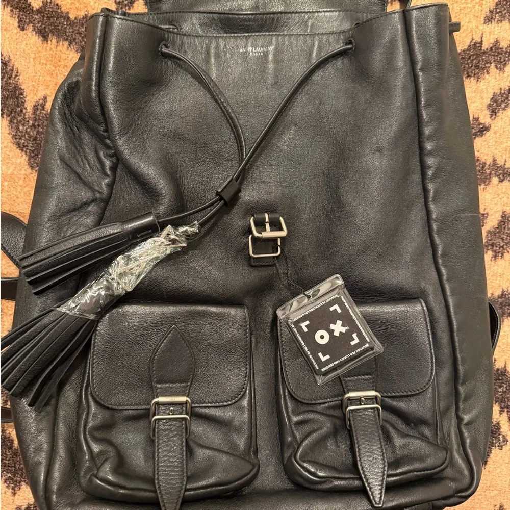 Pre-loved YSL Black Backpack